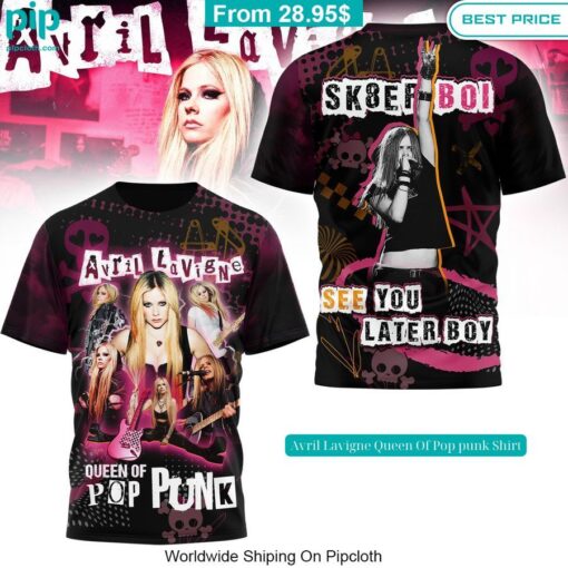 Avril Lavigne Queen Of Pop punk Shirt It is more than cute