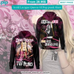 Avril Lavigne Queen Of Pop punk Shirt Natural and awesome