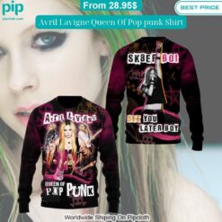 Avril Lavigne Queen Of Pop punk Shirt Damn good