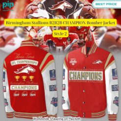 Birmingham Stallions B2B2B CHAMPION Bomber Jacket Nice shot bro