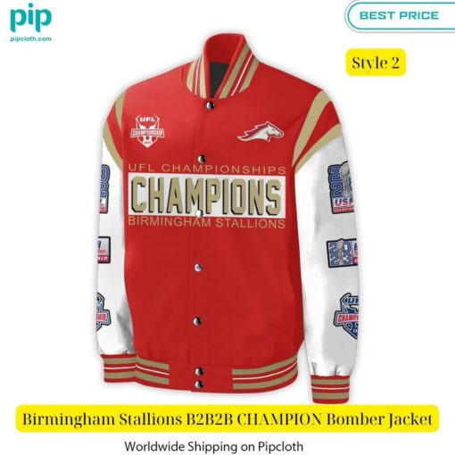 Birmingham Stallions B2B2B CHAMPION Bomber Jacket You look so healthy and fit