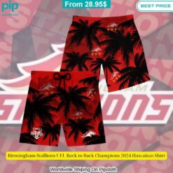 birmingham stallions ufl back to back champions 2024 hawaiian shirt 4