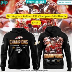 Birmingham Stallions UFL Champions 2024 Hoodie You tried editing this time?