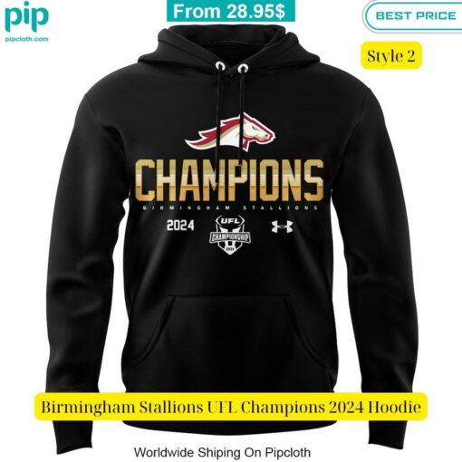 Birmingham Stallions UFL Champions 2024 Hoodie You look so healthy and fit