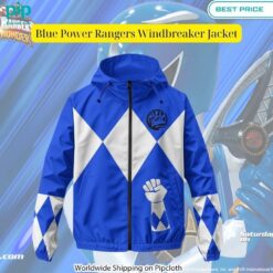 Blue Power Rangers Windbreaker Jacket Your face is glowing like a red rose