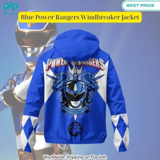 Blue Power Rangers Windbreaker Jacket You look beautiful forever