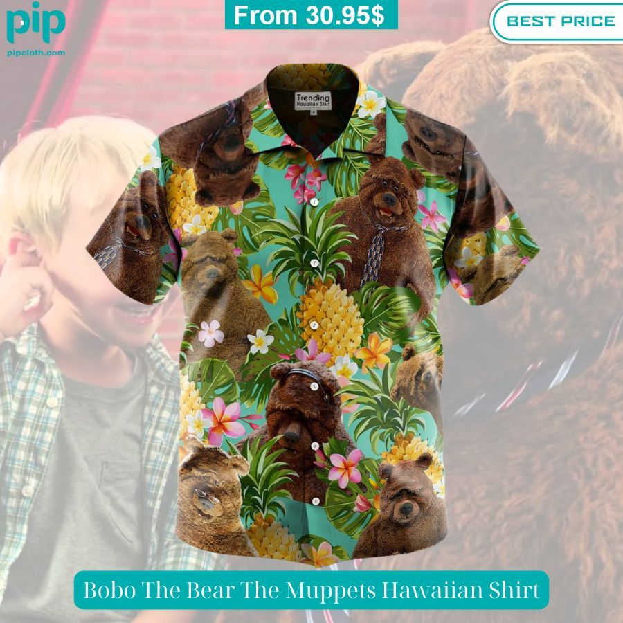 bobo the bear the muppets hawaiian shirt 2