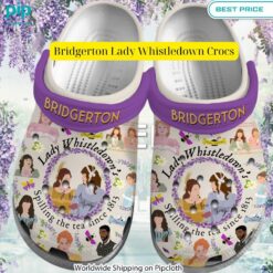 Bridgerton Lady Whistledown Crocs Your face is glowing like a red rose