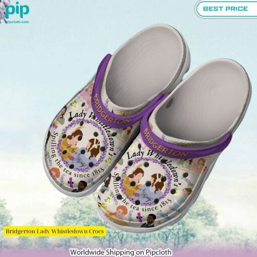 bridgerton lady whistledown crocs 3