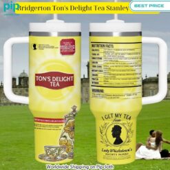 Bridgerton Ton's Delight Tea Stanley Tumbler Such a charming picture.