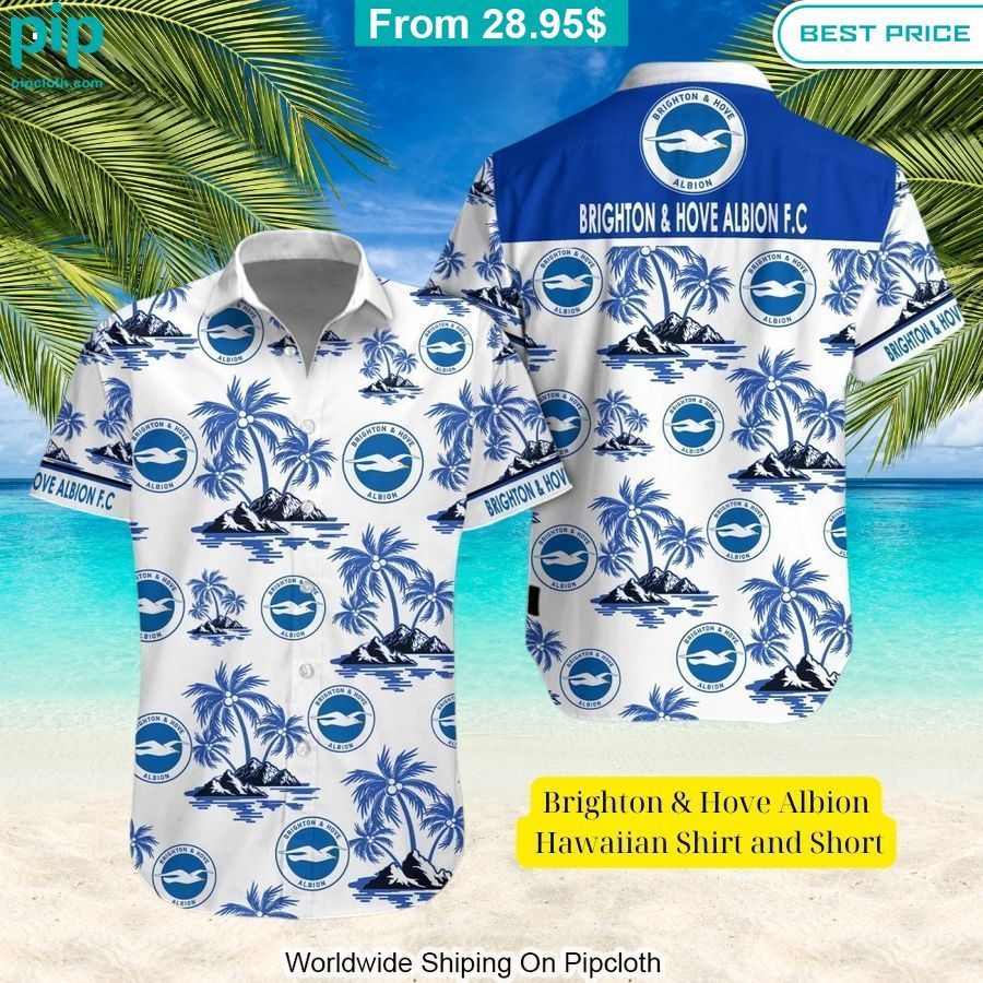 Brighton & Hove Albion Hawaiian Shirt and Short Damn good