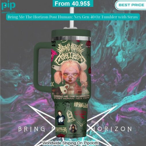 bring me the horizon post human nex gen 40 oz tumbler with straw 3