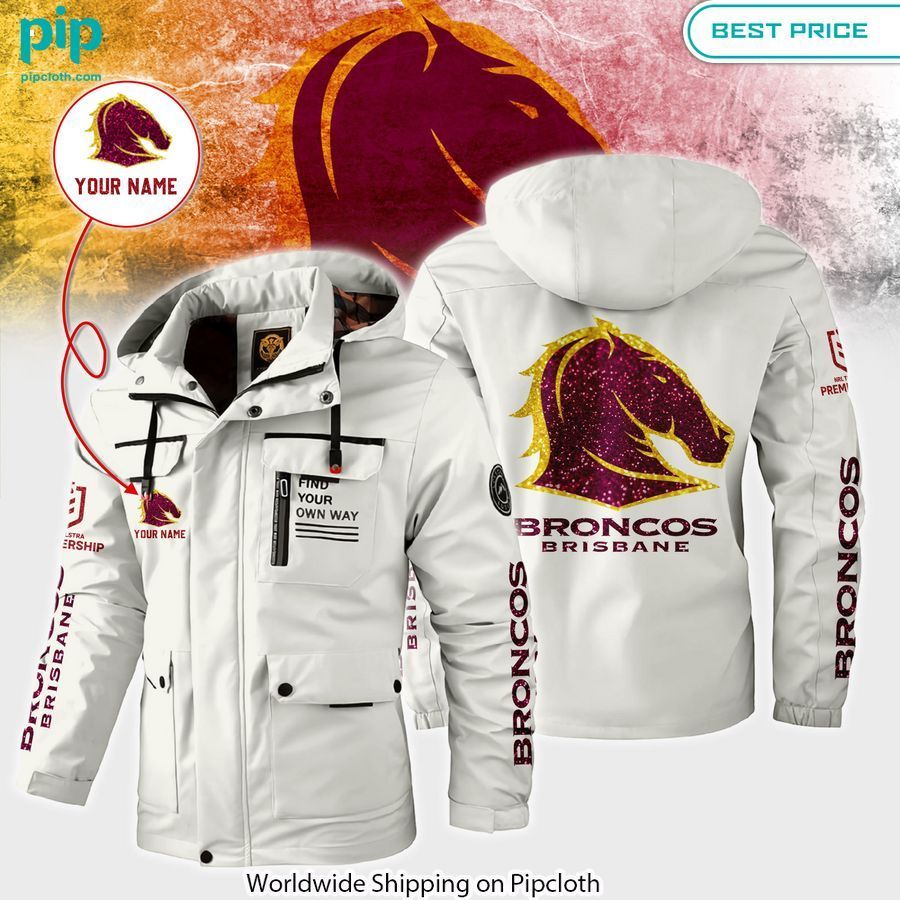 Brisbane Broncos Custom Windbreaker Jacket Your beauty is irresistible.