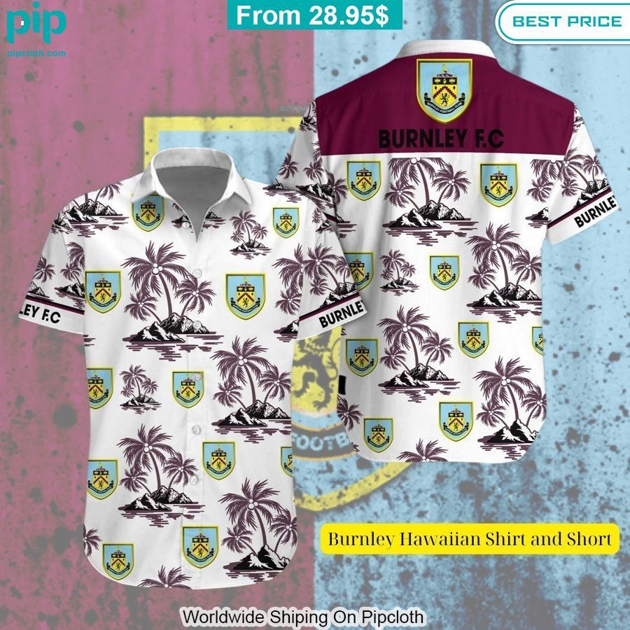 Burnley Hawaiian Shirt and Short Nice Pic