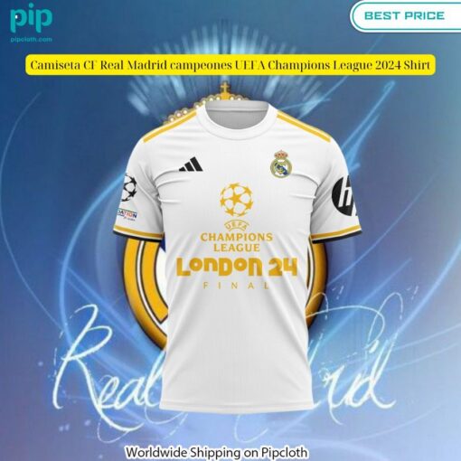 camiseta cf real madrid campeones uefa champions league 2024 shirt 2