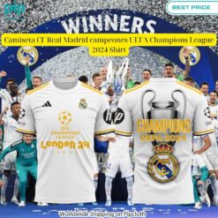 camiseta cf real madrid campeones uefa champions league 2024 shirt 4