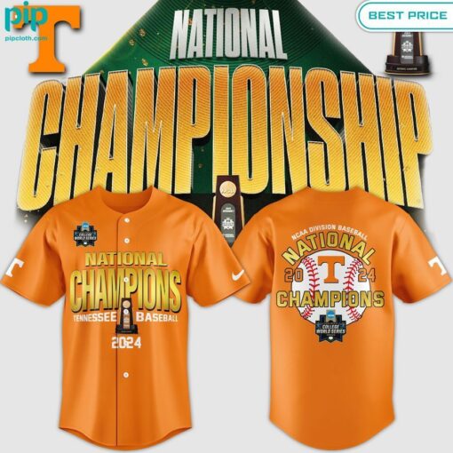 champion 2024 ncaa division i baseball tennessee volunteers baseball shirt 4