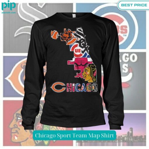 Chicago Sport Team Map Shirt Nice elegant click