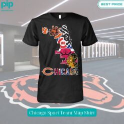 Chicago Sport Team Map Shirt Good click