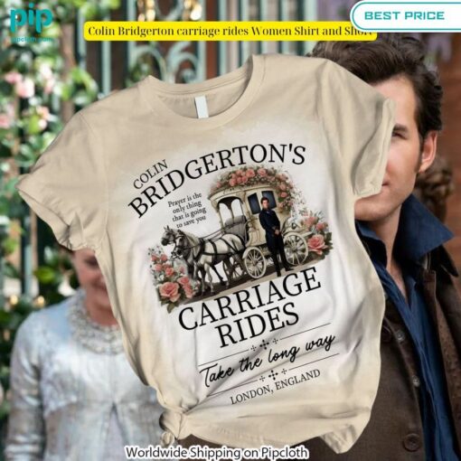 colin bridgerton carriage rides women shirt and short 2