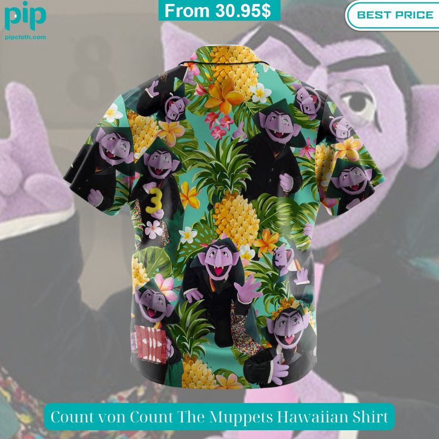 Count von Count The Muppets Hawaiian Shirt Elegant picture.