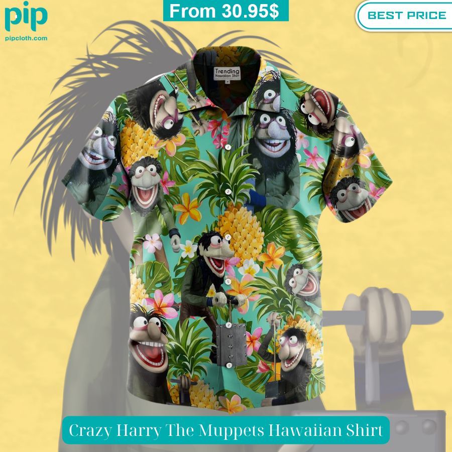 crazy harry the muppets hawaiian shirt 2