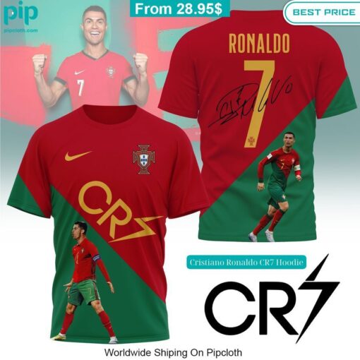 Cristiano Ronaldo CR7 Portugal Hoodie Generous look