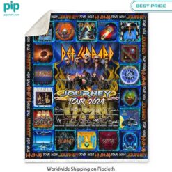 def leppard journey tour 2024 blanket 3