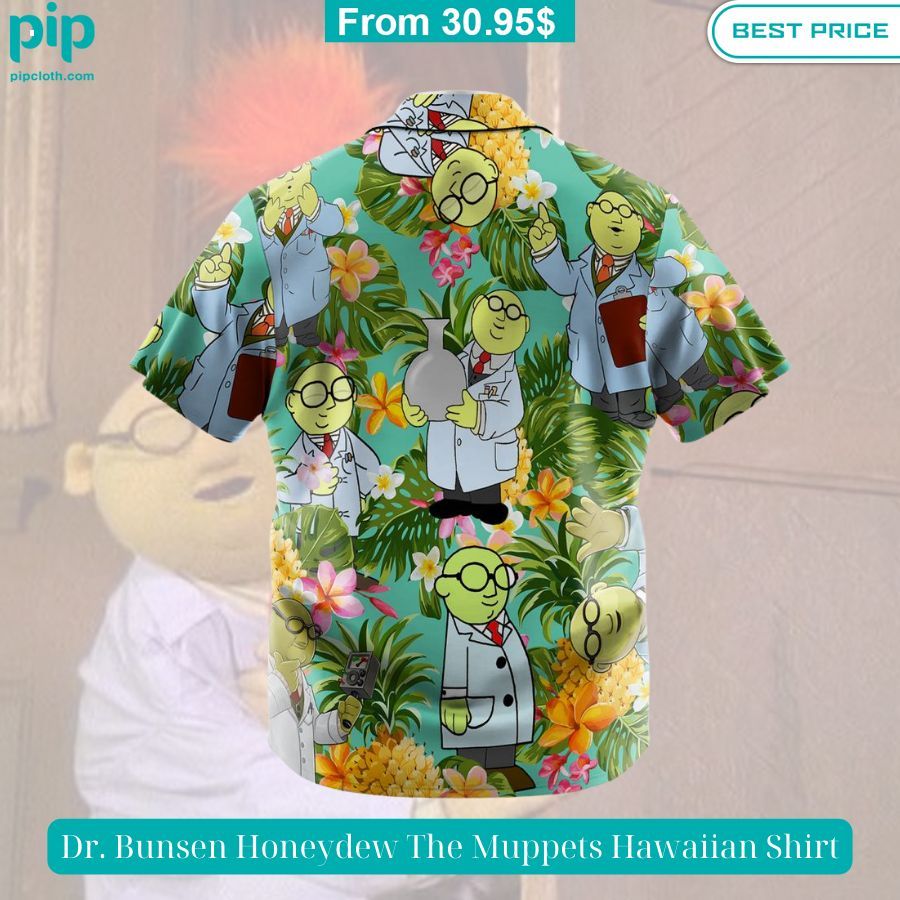 Dr. Bunsen Honeydew The Muppets Hawaiian Shirt Natural and awesome