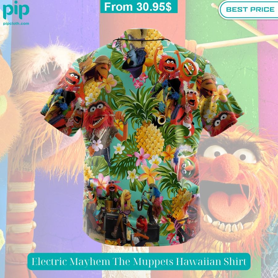 electric mayhem the muppets hawaiian shirt 3