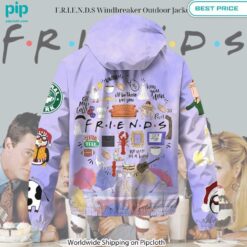 F.R.I.E.N.D.S Windbreaker Outdoor Jacket Which place is this bro?