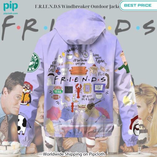 F.R.I.E.N.D.S Windbreaker Outdoor Jacket Which place is this bro?