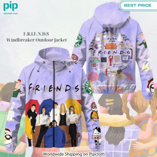 F.R.I.E.N.D.S Windbreaker Outdoor Jacket Out of the world