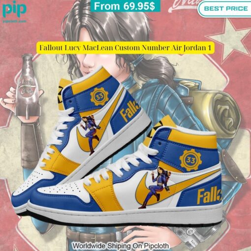 fallout lucy maclean custom number air jordan 1 2