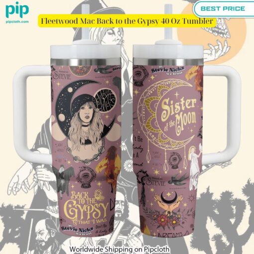 fleetwood mac back to the gypsy 40 oz tumbler 1