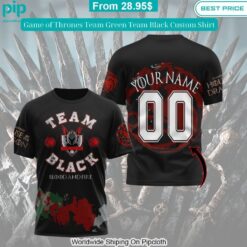 game of thrones team green team black custom shirt 4