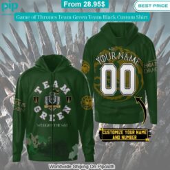 game of thrones team green team black custom shirt 6