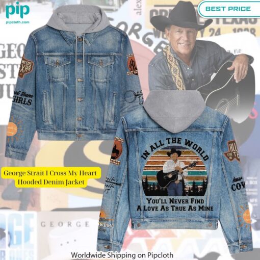 george strait i cross my heart hooded denim jacket 1