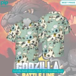 godzilla battle history 1954 1975 hawaiian shirt 2