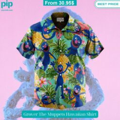 Grover The Muppets Hawaiian Shirt Super sober