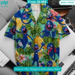 Grover The Muppets Hawaiian Shirt Beauty is power; a smile is its sword.