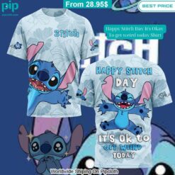 happy stitch day its okay to get weird today shirt 4