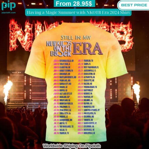 Having a Magic Summer with NKOTB Era 2024 Shirt Royal Pic of yours