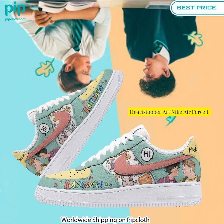 Heartstopper Art Nike Air Force 1 Radiant and glowing Pic dear