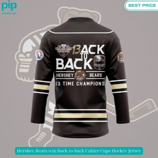 hershey bears win back to back calder cups hockey jersey 3