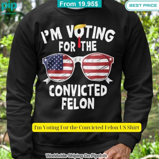 I'm Voting For the Convicted Felon US Shirt Stand easy bro