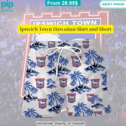 Ipswich Town Hawaiian Shirt and Short Cuteness overloaded