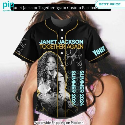 Janet Jackson Together Again Custom Baseball Jersey You look cheerful dear