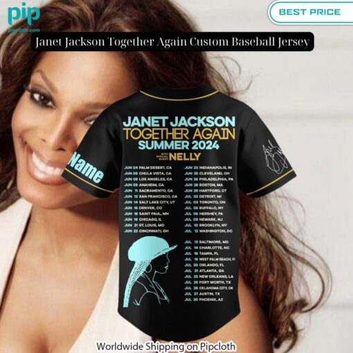 Janet Jackson Together Again Custom Baseball Jersey You look elegant man