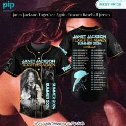 janet jackson together again custom baseball jersey 4